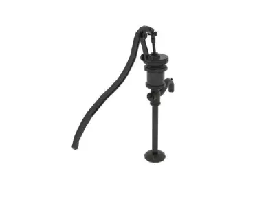 Old Fadhion Water Pumps in Gardens Low-poly 3D model