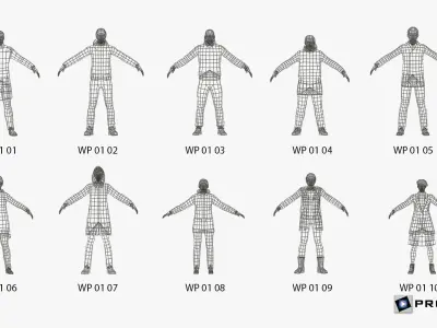  3D People Winter People Vol 01 