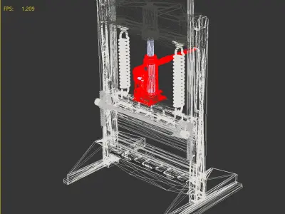 Sheet Metal Bending Machine 3D model