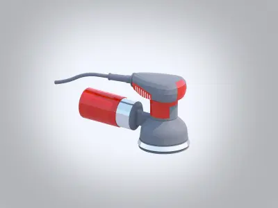 Orbital Sander Low-poly 3D model