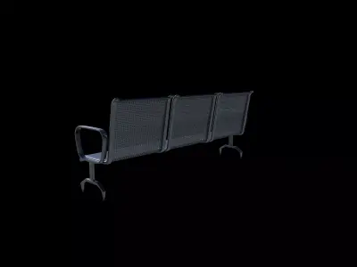 Waiting Room Chairs 05 3D model