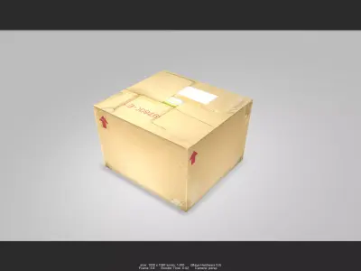 Box 05 Low-poly 3D model
