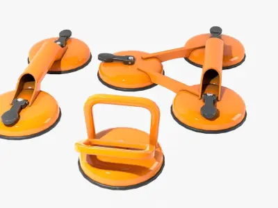 Glass Suction Pack Low-poly 3D model