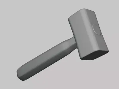 Hammer - Geometry Only No Textures No Materials 3D model purchase