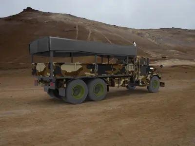 Military truck type A 3D model