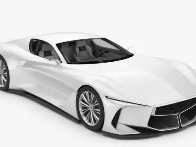 Concept Premium Super Vehicle Futuristic High Performance 3D model