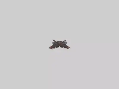 Giant African Millipede Low-poly 3D model