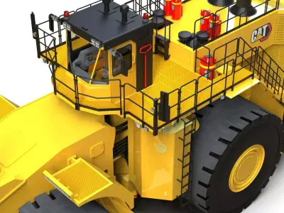 Caterpillar Giant Wheel Dozer 3D model
