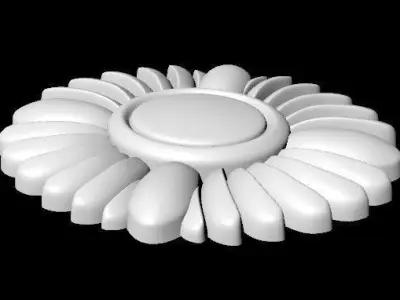 Central decor ornament for furniture Free 3D model 29
