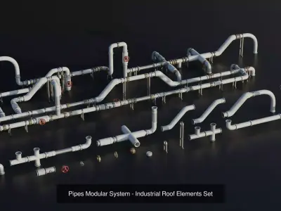 Roof Elements Pack - Industrial Props Collection purchase