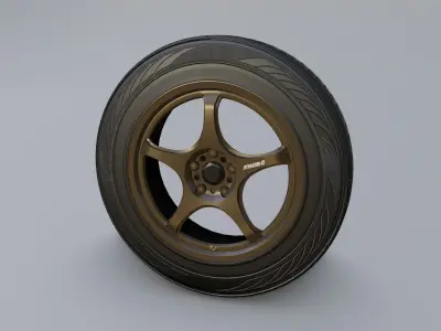Wheels - 5Zigen FN01R-C 3D model