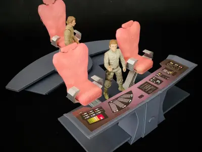 USS Grissom Bridge Control Center Console - The Search for Spock 3D print model