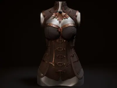  Stylized Steampunk Corset 