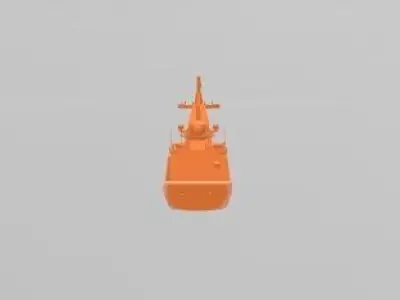 Near-future 054B-class frigate wargame miniature 3D print model