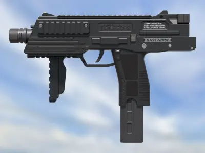 Sub Machine Gun Temped 9 3D model