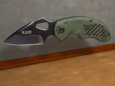 Modern Pocket Knife Military 3D model