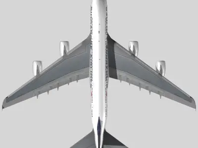 Airbus A-380 Singapore Airlines 3D model