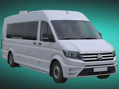 VW Crafter50 2Gen L5H3 MiniBus  3D model