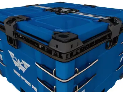 SciFi Cargo Crate Container 3D model