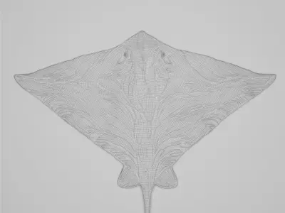 Sculpture Batoidea By ODESD2 3D model