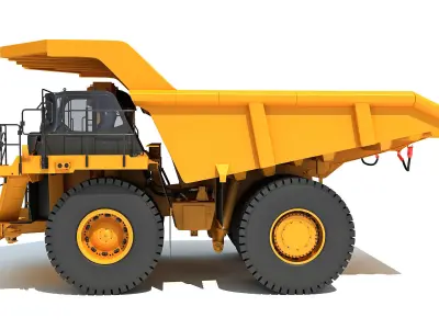 Off Highway Mining Dump Truck 3D model by 3D-Horse