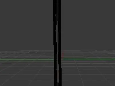 pickaxe metal axe with wooden handle 3D model