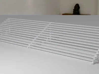 Indoor Gymnasium Bleachers  Low-poly 3D model