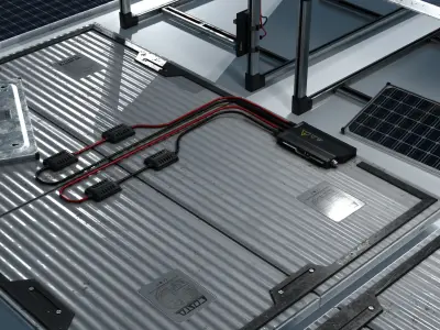 Solar Panel Low-poly 3D model shop
