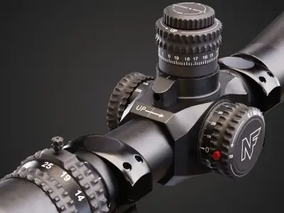 Night Force Scope 5-25x56 BEAST ATACR  Low-poly 3D model