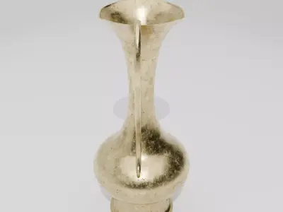 Antique Brass Pitcher Low-poly 3D model