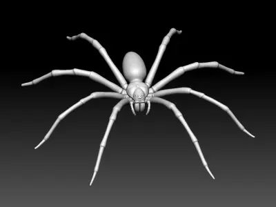 Fishing Spider Low-poly 3D model