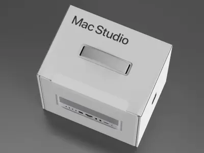 Apple Mac Studio Packaging Box 3D model
