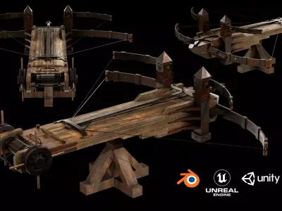 X Bow Gameready Free low-poly 3D model