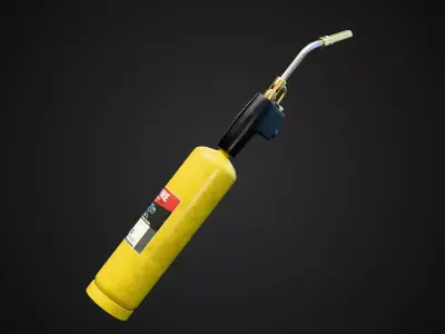 Propane Torch Low-poly 3D model purchase