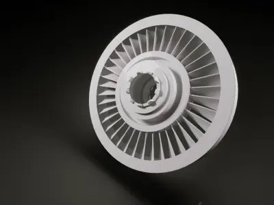 Fan Assembly Free low-poly 3D model
