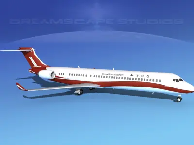 Comac ARJ21-900 Shanghai  3D model