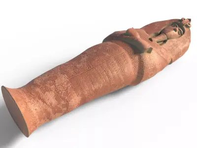 Akhenaten Low-poly 3D model