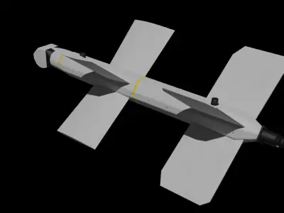 ZALA Lancet UAV Drone Low-poly 3D model