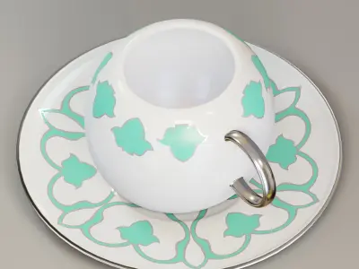 Turkish coffee cup 3D model