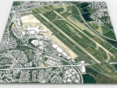 Dusseldorf Airport Germany 3D model