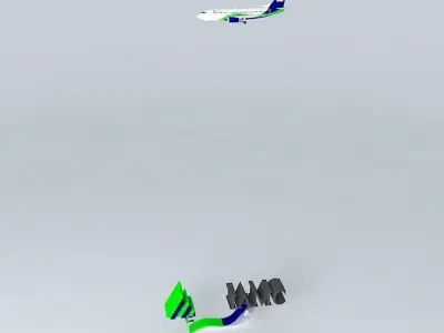 IAMC Boeing 737 300F  2322 Free 3D model