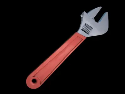 Wrench tool 3D model 3D model