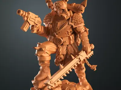 Traitor veteran Sergeant 1 3D print model
