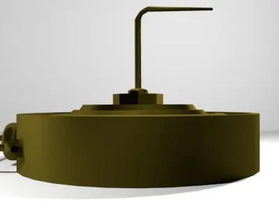 Landmine Anti-Vehicle Blast Mine 3D model