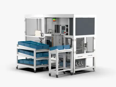 Automatic Small Motor Gearbox Assembly Machine 3D model