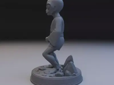 alien Star monk 3D print model