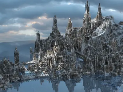 The Ice Queens Palace Kit bash  3D model
