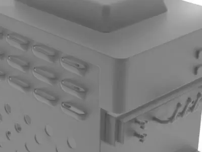 Ice Cream Machine Low-poly 3D model