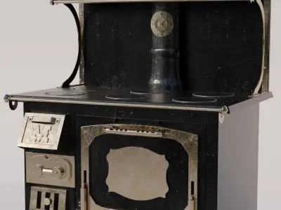 Iron Stove 3D model
