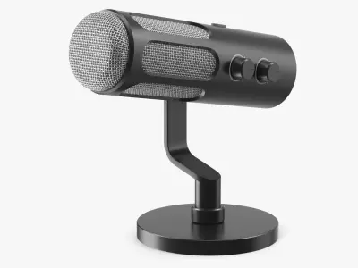Wireless Microphones Collection 3D model